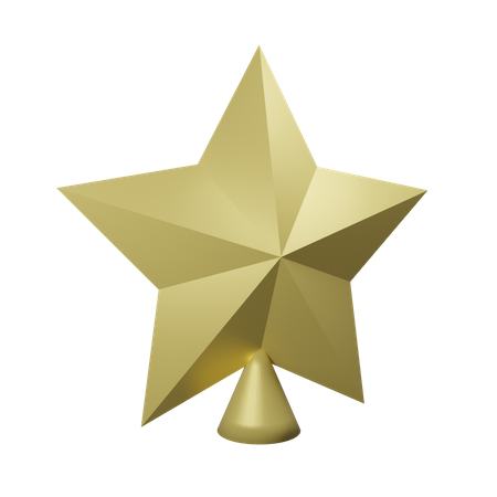 Enfeite de estrela  3D Icon