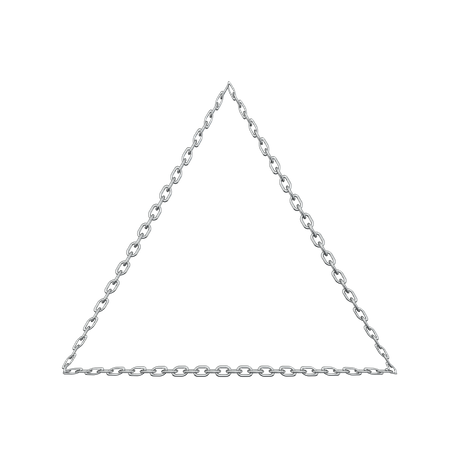Ornamento triangular  3D Icon