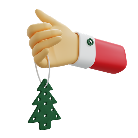 Ornement d'arbre de Noël  3D Illustration