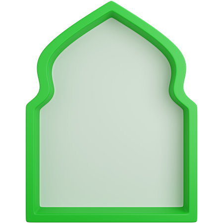 Ornement de fenêtre musulman  3D Icon