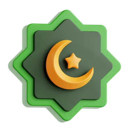 Ornement islamique  3D Icon