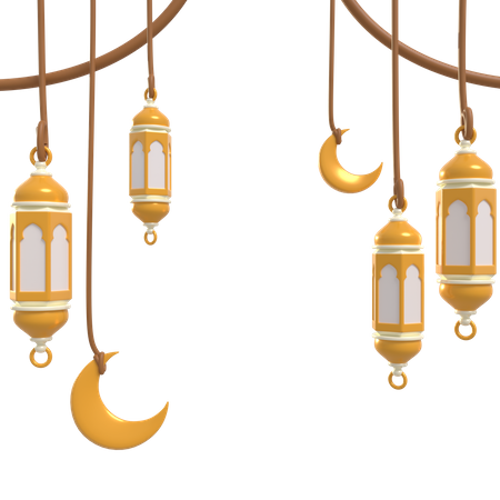 Ornement du Ramadan  3D Icon