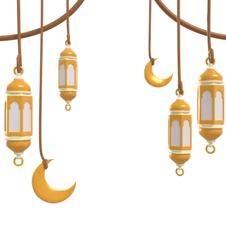 Ornement du Ramadan  3D Icon