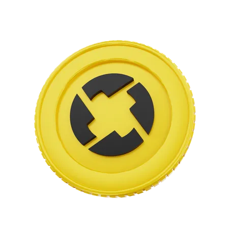 Moneda de oro 0 X  3D Icon