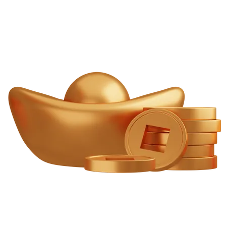 Oro chino  3D Icon