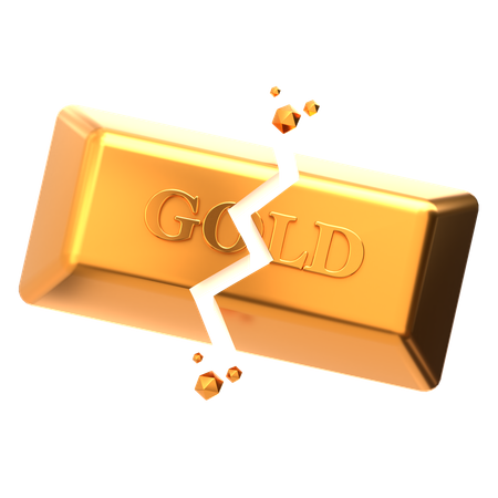 Grieta de oro  3D Icon