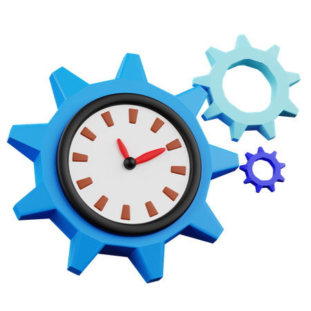 Orologio a ingranaggi  3D Icon