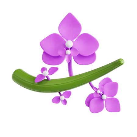 Orquídea  3D Icon
