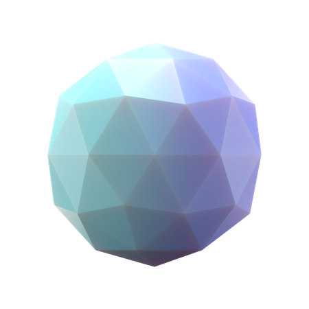 Orthographic Icosphere  3D Icon