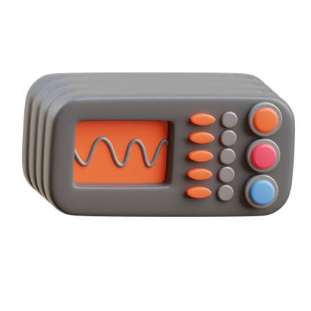 Oscilloscope  3D Icon