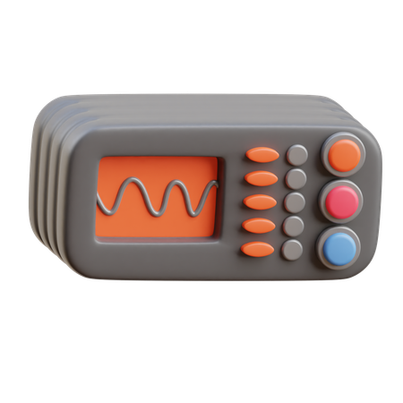 Oscilloscope  3D Icon