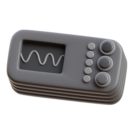 Oscilloscope  3D Icon