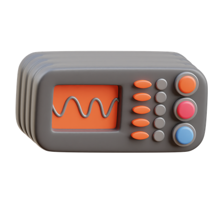 Oscilloscope  3D Icon