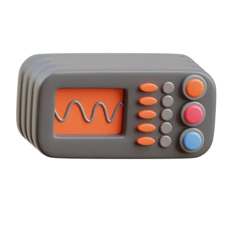 Oscilloscope  3D Icon