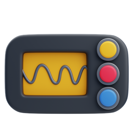 Oscilloscope  3D Icon