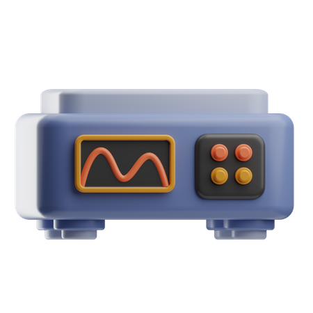 Osciloscópio  3D Icon