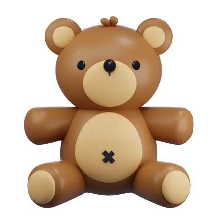 Juguete del oso de peluche  3D Icon