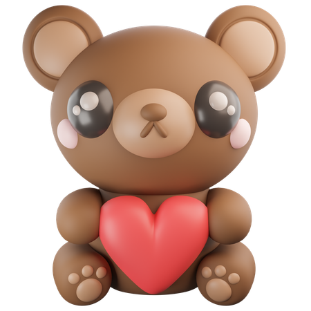 Oso de peluche  3D Icon