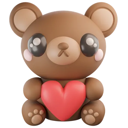 Oso de peluche  3D Icon