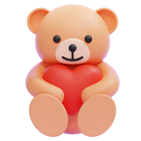 Oso de peluche  3D Icon