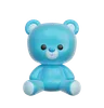 osito de peluche azul