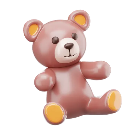 Juguete del oso de peluche  3D Icon