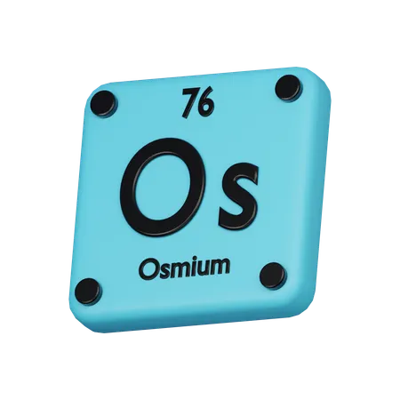 Ósmio  3D Icon