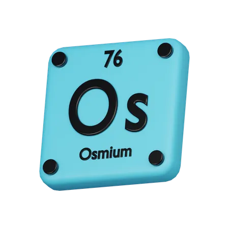 Osmium Element 3 D Icon 3D Icon