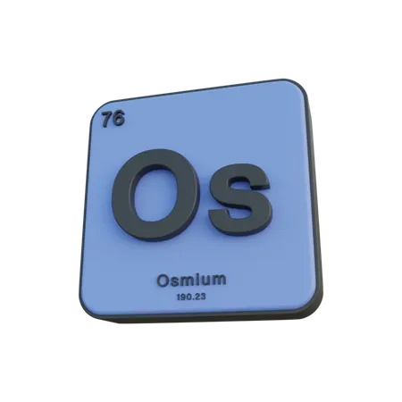 Osmium  3D Illustration