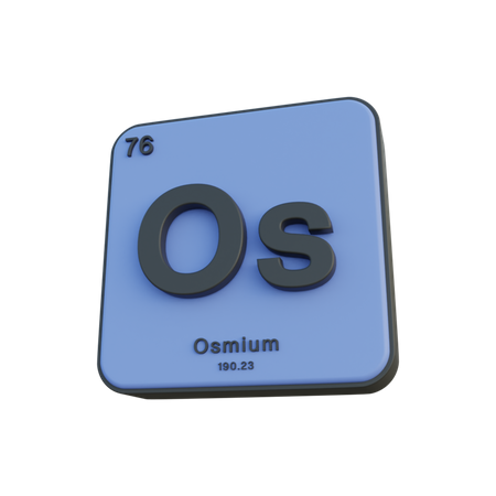Osmium  3D Illustration