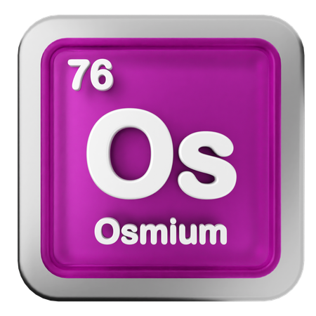 Osmium-Periodensystem  3D Icon