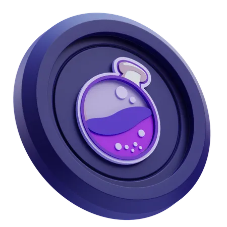Osmosis Cryptocurrency  3D Icon