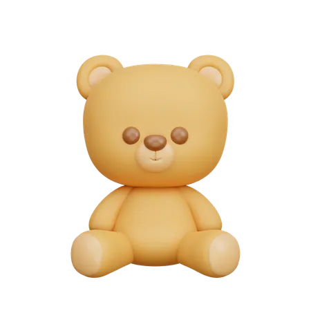 Oso de peluche  3D Icon