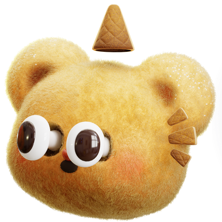 Oso sorprendido  3D Icon