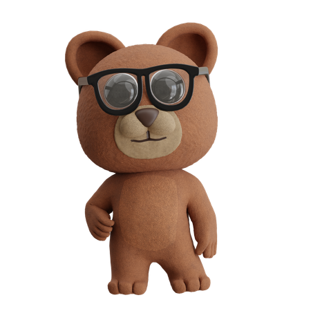 Oso usando gafas de sol  3D Icon