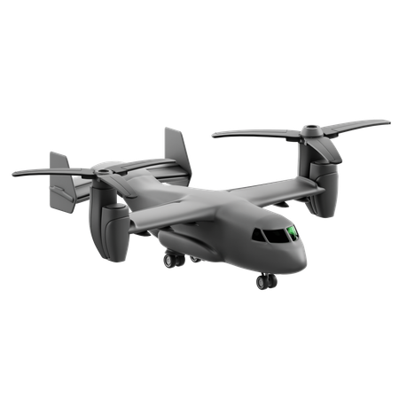 Osprey airplane  3D Icon