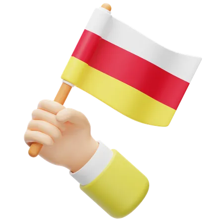 Ossetia Flag  3D Icon