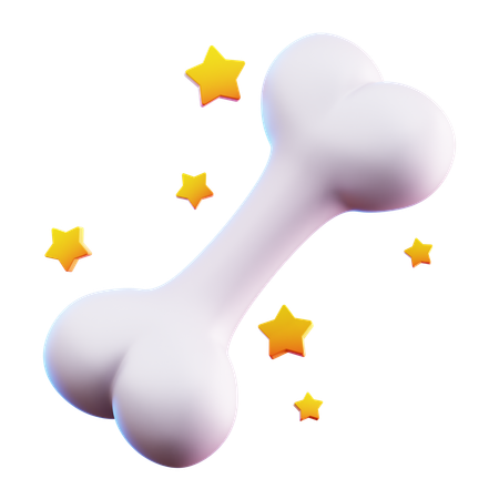 OSSO COM ESTRELAS  3D Icon