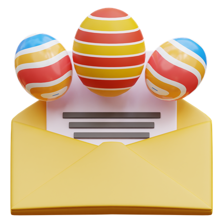 Ostereier-Einladung  3D Icon