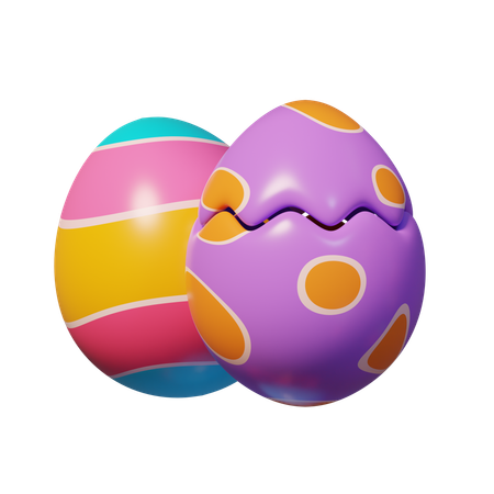 Osterei knacken  3D Icon