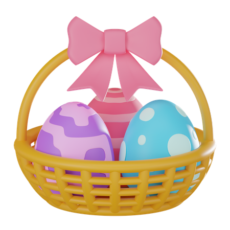 Ostereierkorb  3D Icon