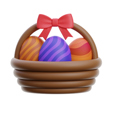 Ostereierkorb  3D Icon