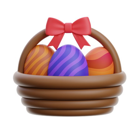 Ostereierkorb  3D Icon