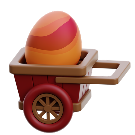 Ostereierwagen  3D Icon