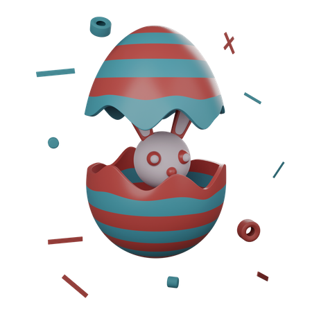 Osterhase  3D Illustration