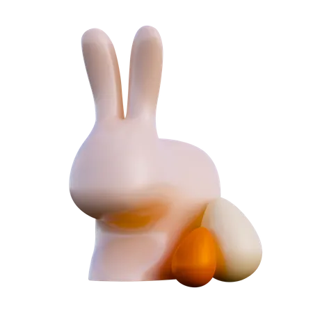 Osterhase  3D Illustration