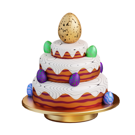 Osterkuchen  3D Icon