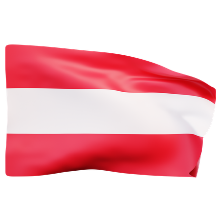 Österreich Flagge  3D Icon