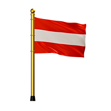 Österreich Flagge  3D Icon