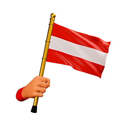 Österreich Flagge  3D Icon